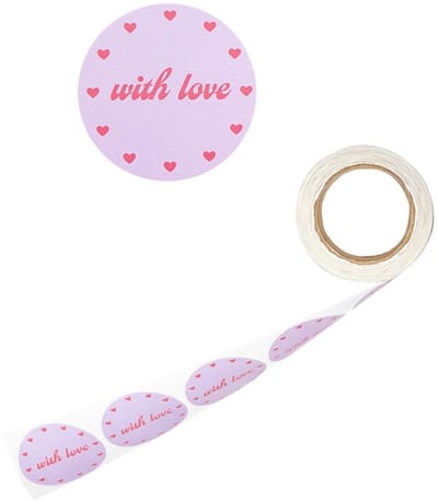 Cadeaustickers With Love Lila