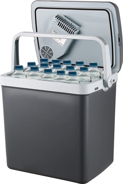 MOA Koelbox Elektrisch 12v 230 volt - 32L - Frigobox - Camping Koelkast - Auto en Camping - Koelen en Verwarmen - Grijs