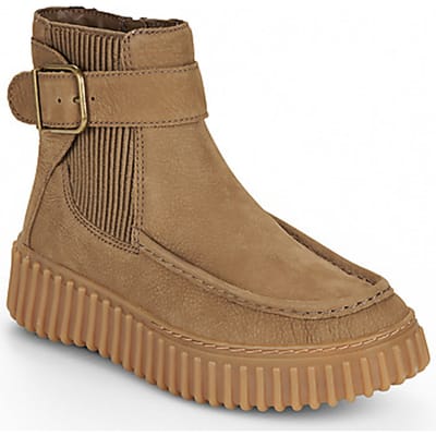 Clarks - TORHILL BUCKLE - Half-hoge schoenen - Kleur: Taupe - Maat: 40