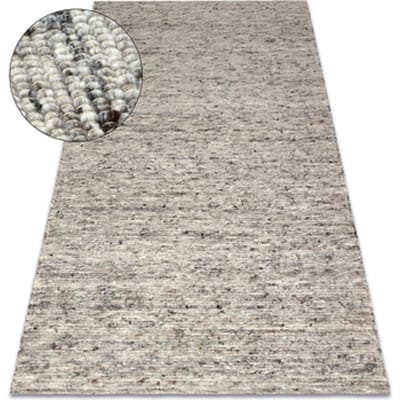 Kleden Rugsx NEPAL 2100 naturel grijs tapijt - wollen, 80x150 cm
