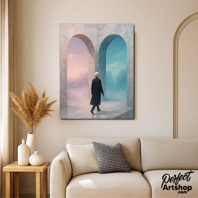 THRESHOLD OF DREAMS - Wanddecoratie 60x80 cm - Aluminium - Luxe Kunst aan de Muur