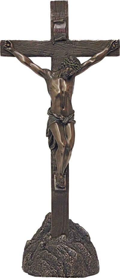 Veronese Design - Jezus aan het Kruis - Crucifix (staand en hangend) - 33cm