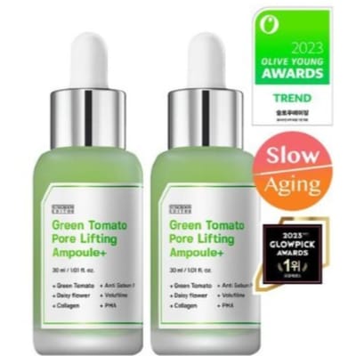 Green Tomato Pore Lifting Ampoule+ 30ml Dubbelpak beige