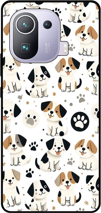 Smartphonica Telefoonhoesje Geschikt voor Xiaomi Mi 11 Pro met honden opdruk - TPU backcover case dog design geschikt voor Xiaomi Mi 11 Pro