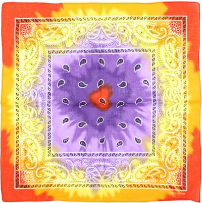 Fako Fashion - Paisley Bandana - Tie Dye Splash - Multicolor - Meerkleurig - Print 2