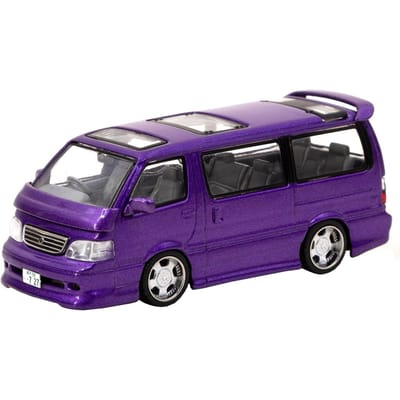 TARMACWORKS Toyota Hiace Wagon Custom Paars Afgewerkt Product 1/64 T64R-078-PU gray