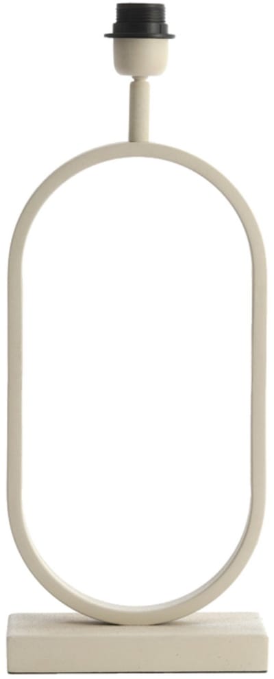 Light & Living Tafellamp Jamiri 45cm - Crème (excl. kap)