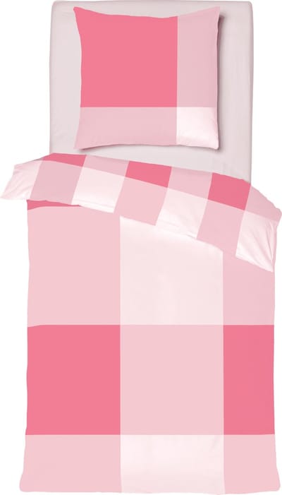 Dekbedovertrek 100% Katoen Satijn - Eénpersoons - 140 x 200/240 - Roze