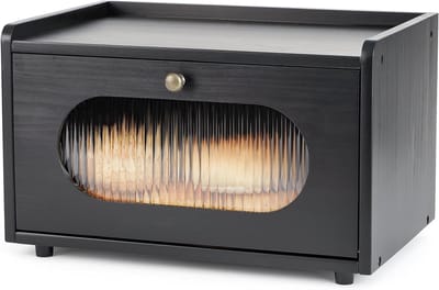 Houten Brooddoos voor Op het Aanrecht - Broodopslag met Magnetische Acryldeur - Duurzaam en Stijlvol Design voor de Keuken