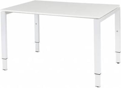 Verstelbaar Bureau - Domino 120x80 grijs - wit frame