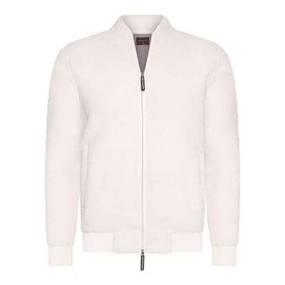 Cappuccino Italia - Heren Vest Sherpa Fleece Vest - Wit - Maat M