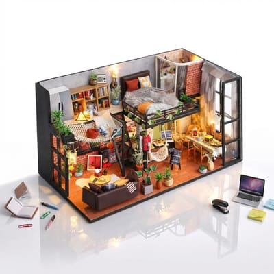 NBAP® Miniatuur Bouwpakket Volwassenen - Modelbouw - Bouwpakketten - Woonkamer