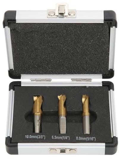 3-delige sets puntlasboren voor het verwijderen van lasnaden - 6,5 mm/8 mm/10 mm
