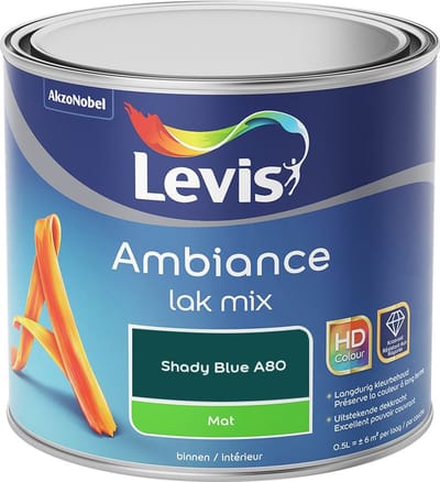 Levis - Ambiance Lak Mat Mix - Shady Blue A80 - Mengverf - 0,5 L