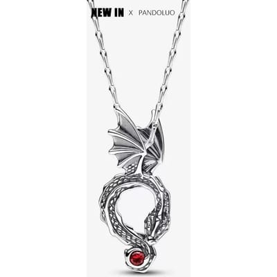 Drakenbedel Nieuw in Game of Thrones Ring Oorbellen Ketting Bedel Kralen Past Armband Zilver Vrouwen Hanger Sieraden gray