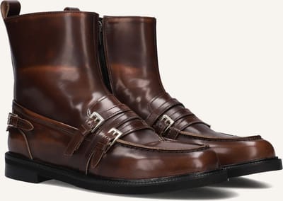 STEFANO LAURAN 12096 Enkellaarsjes - Enkelboots met rits - Dames - Bruin - Maat 37