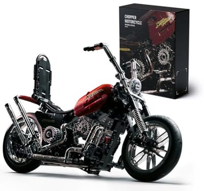 Motorfiets Bouwset voor Volwassenen - 572 Onderdeel Chopper Techniek Set voor Thuis en Kantoor