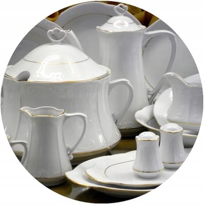 Kamélia Servies 6 Personen - 30 Delig - Eet- & Koffieservies