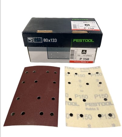Festool Rubin 2 Schuurpapier - art. 499051 - P150 - 80mm x 133mm - Prijs per doos ( inhoud 50 stuks)