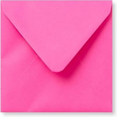 Envelop 14 X 14 Knalroze, 60 stuks