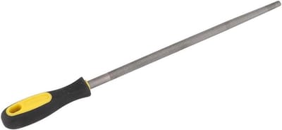 Ronde Vijl - Stalen Rasp - Metaal Bewerken - Ergonomisch Handvat - 30 cm - Grijs