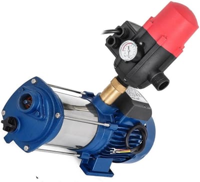 Boormachinepomp - Waterpomp Elektrisch - Water Verplaatsen - Hoge Opvoerhoogte - 4002 L/U - Blauw