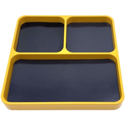 Magnetische Bureau Schroeven Gereedschap Onderdelen Bakje Houder Opbergplaat Doos Koffer Organizer voor Metalen Onderdelen geel