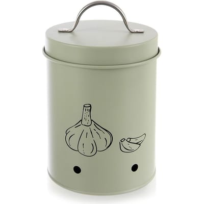 Orion Greenish Serie - Metalen Groente- en Fruitenhouder - Groen - 1,4 l - Ventilatiegaten