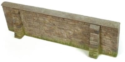 Modelbouwset Stadsmuur Normandië 1/35 - Diorama Decoratie 24 x 7 cm