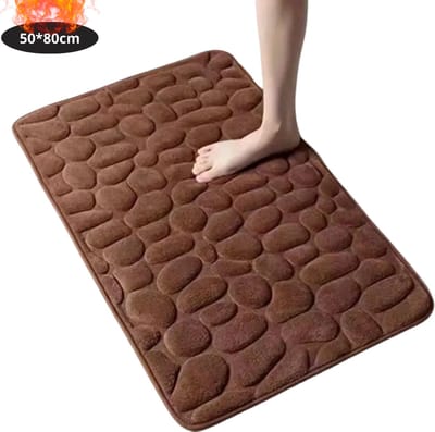 Nivard Badmat - Douchemat - Antislip - Wc Mat - Toiletmat - Badkamermat - Koffie - 50x80