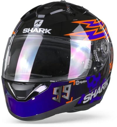Shark Ridill 1.2 Catalan Bad Boy Black Blue Orange Full Face Helmet XS - Maat XS - Helm