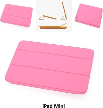 Apple iPad Mini 2-3 Roze Smart Case - Book Case Tablethoes- 8719273232460