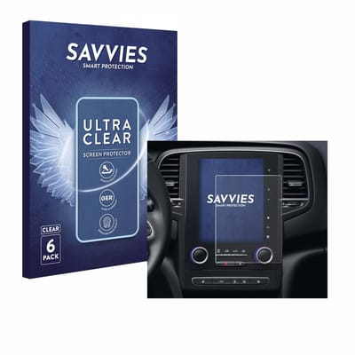 Savvies - Screenprotector voor Renault Scenic IV RLINK-2 2018 - Folie Beschermfolie transparant 6 Stuks