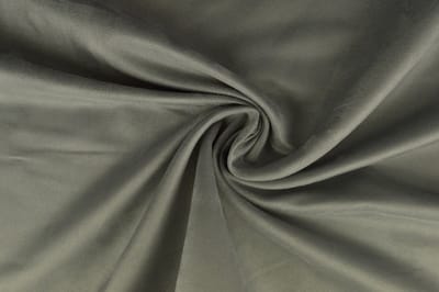 10 meter suedine - Zilvergrijs - 100% polyester