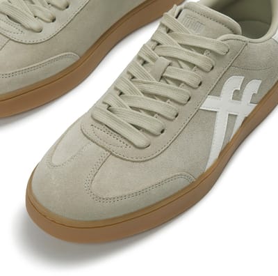 FitFlop FitFlop The Dash Mens T-Toe Suede Sneakers GROEN - Maat 44