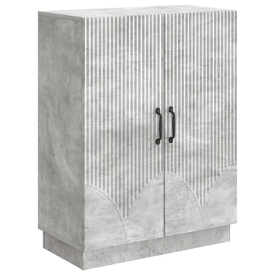 vidaXL - Dressoir - Betongrijs - 66 - x - 34,5 - x - 87 - cm - Bewerkt - hout