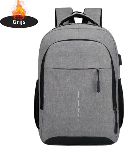 Livano Rugzak - Dames - Heren - Meisje - Jongens - Backpack - Schooltas - Laptoptas - Grijs