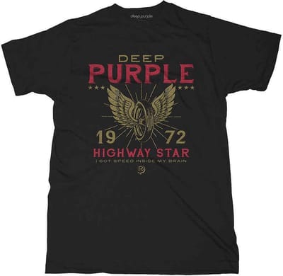 Deep Purple - Highway Star Heren T-shirt - S - Zwart