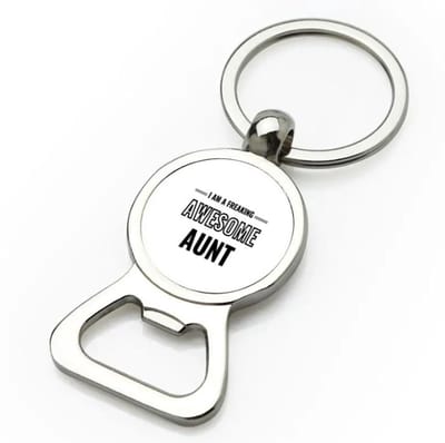 Akyol - i am a freaking awesome aunt flesopener - Tante - de meest geweldigste tante - verjaardagscadeau - verjaardag - cadeau - cadeautje voor tante - tante artikelen - kado - geschenk - gift - 9 bij 3 cm