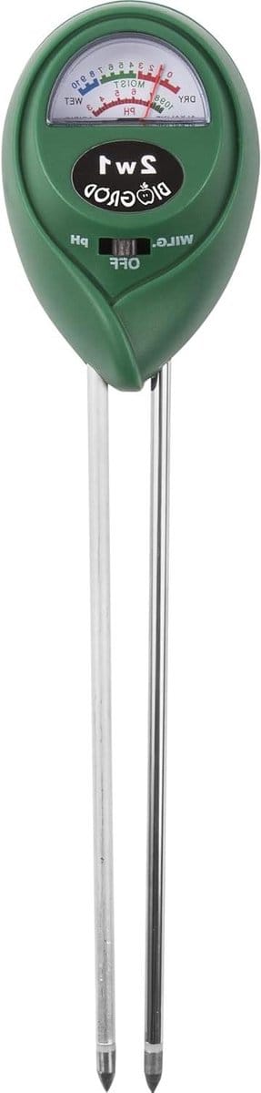 Bodemtester 2-in-1 - pH meter vochtmeter - Planten kweken gazon - Breed meetbereik - 3-10 pH 3 vocht