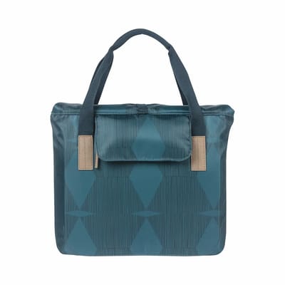 Basil Elegance - Fietsshopper - Enkele Fietstas - 20-26 Liter - Waterafstotend materiaal - Gerecycled PET polyester - Estate Blue