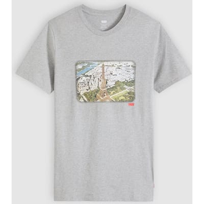 Levi's Classic Graphic T-shirt Maat: M | T-shirts met Print Outlet | Heren | Grijs