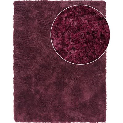Hoogpolig tapijt Silvana paars 120x160 cm