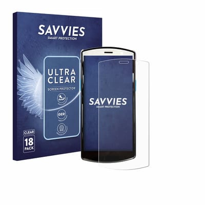Savvies - Screenprotector voor Unitech EA510 - Folie Beschermfolie transparant 18 Stuks