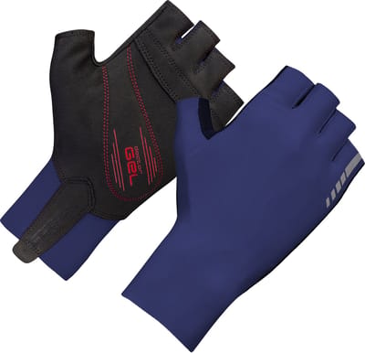 GripGrab - Aero TT RaceDay Aerodynamische Tijdrit Wielren Fietshandschoenen Korte Vinger - Navy Blauw - Unisex - Maat XL