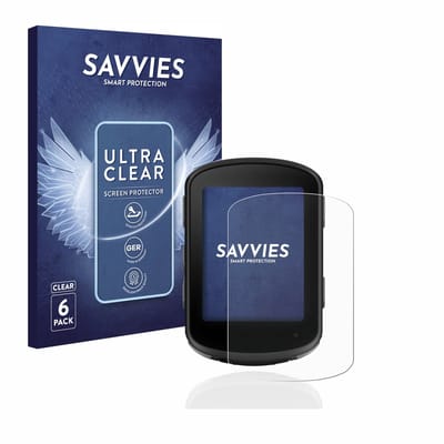 Savvies - Screenprotector voor Garmin Edge 540 - Folie Beschermfolie transparant 6 Stuks