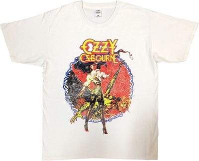 Ozzy Osbourne - The Ultimate Sin Tour '86 Heren T-shirt - S - Wit