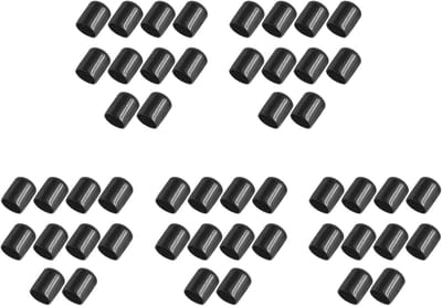Rubberen Eindkapjes - Beschermdopjes - Bescherming Montage - Flexibel Materiaal - 50 Stuks - Zwart