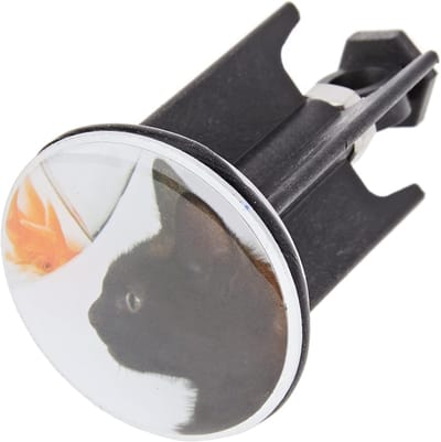 Gootsteen Plug - Afvoerstop Decoratie - Badkamer Opvrolijken - Uniek Katten Design - 3.9 x 6.5 cm - Meerkleurig