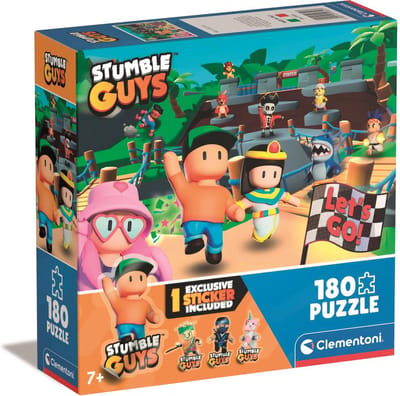 Clementoni - Kinderpuzzel - 180 Stukjes - Stumble Guys - Puzzel Voor Kinderen - Vanaf 7 Jaar